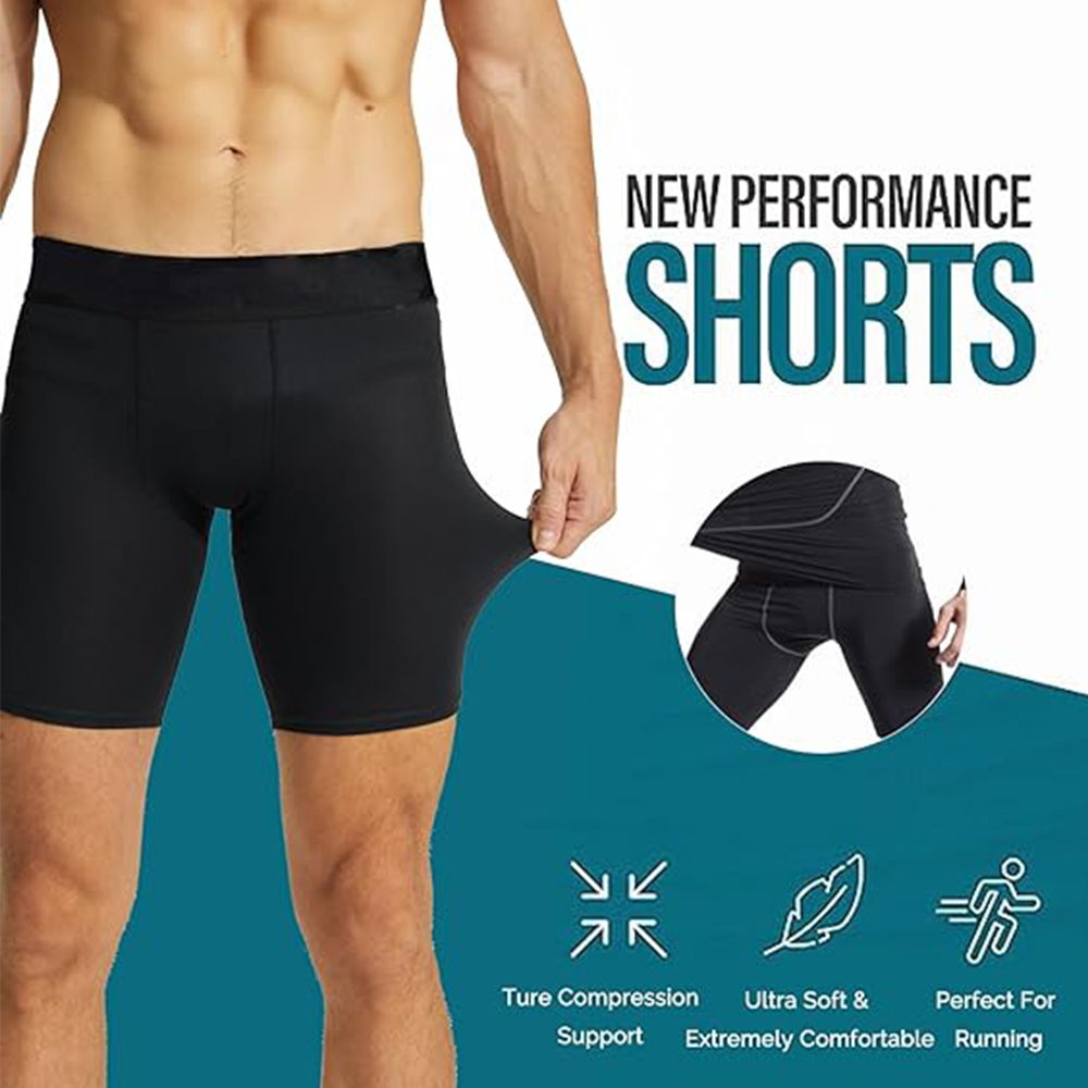 3 Pack Compression Shorts Men  - Compression Shorts Athletes ulasan dan harga
