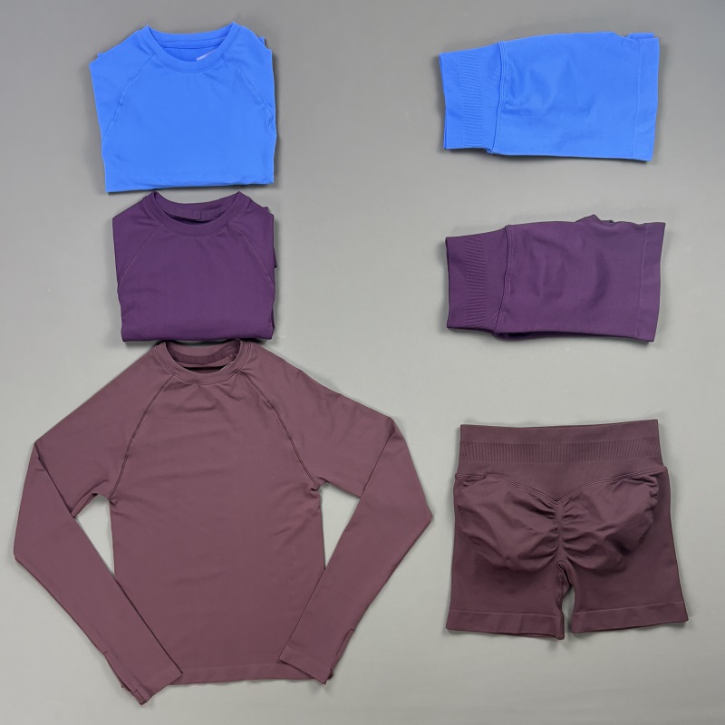 2 Piece Gym Set Women Raglan L - Compression Shorts Athletes ulasan dan harga