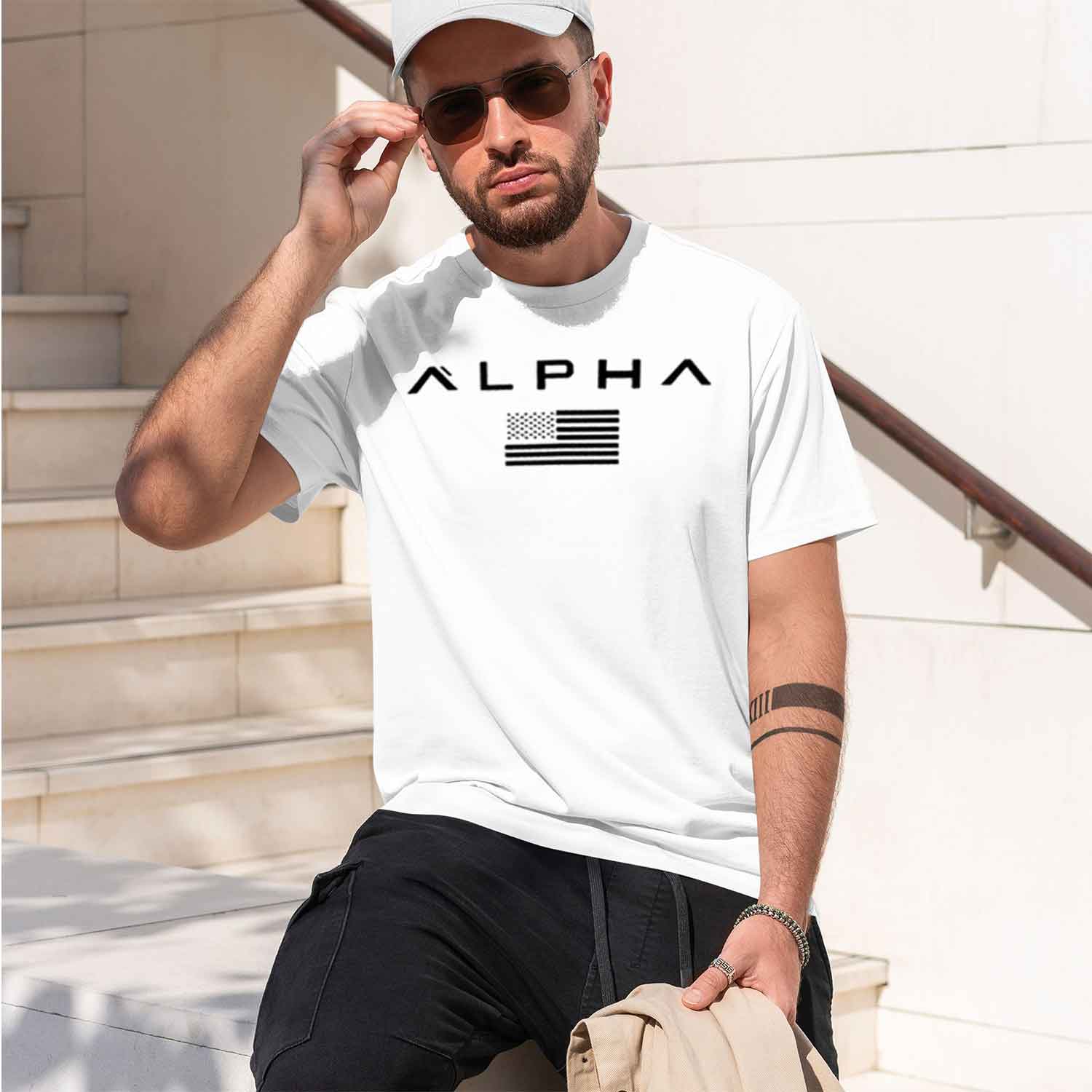 Men's Printed Round-ne Fitness - Undershirt Crew Neck ulasan dan harga