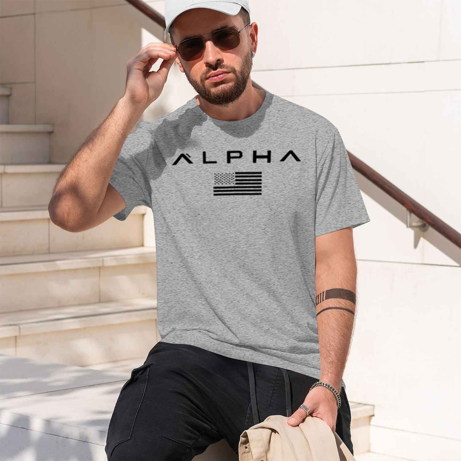 Men's Printed Round-ne Fitness - Undershirt Crew Neck ulasan dan harga