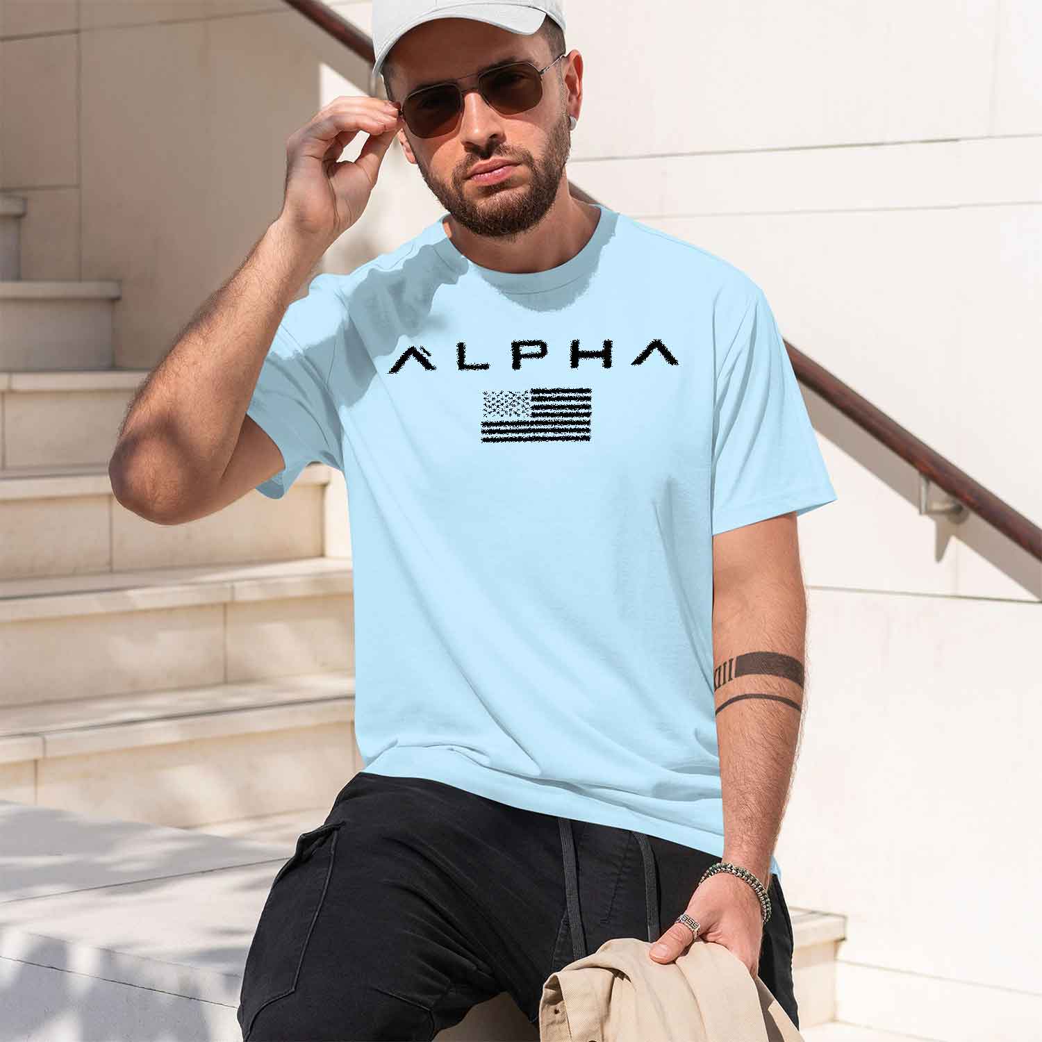 Men's Printed Round-ne Fitness - Undershirt Crew Neck ulasan dan harga