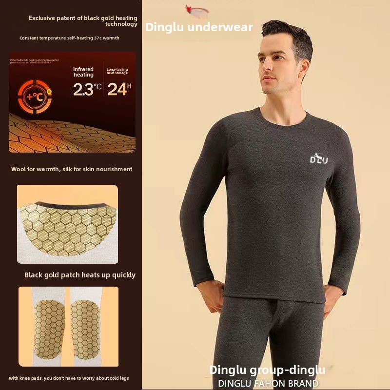 Deer Black Gold Graphene Self- - Thermal Long John ulasan dan harga