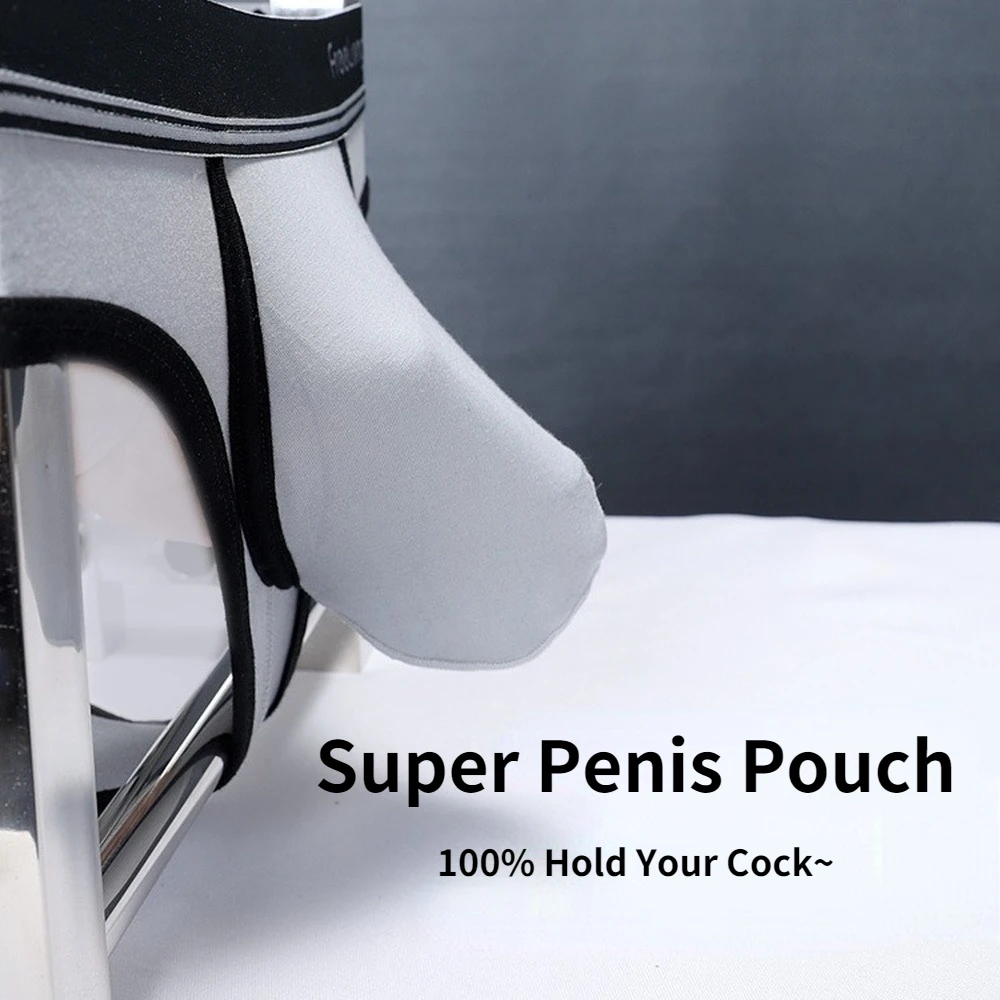 Man Ultra-Low Briefs with Supe - Pouch Boxer Pouch ulasan dan harga