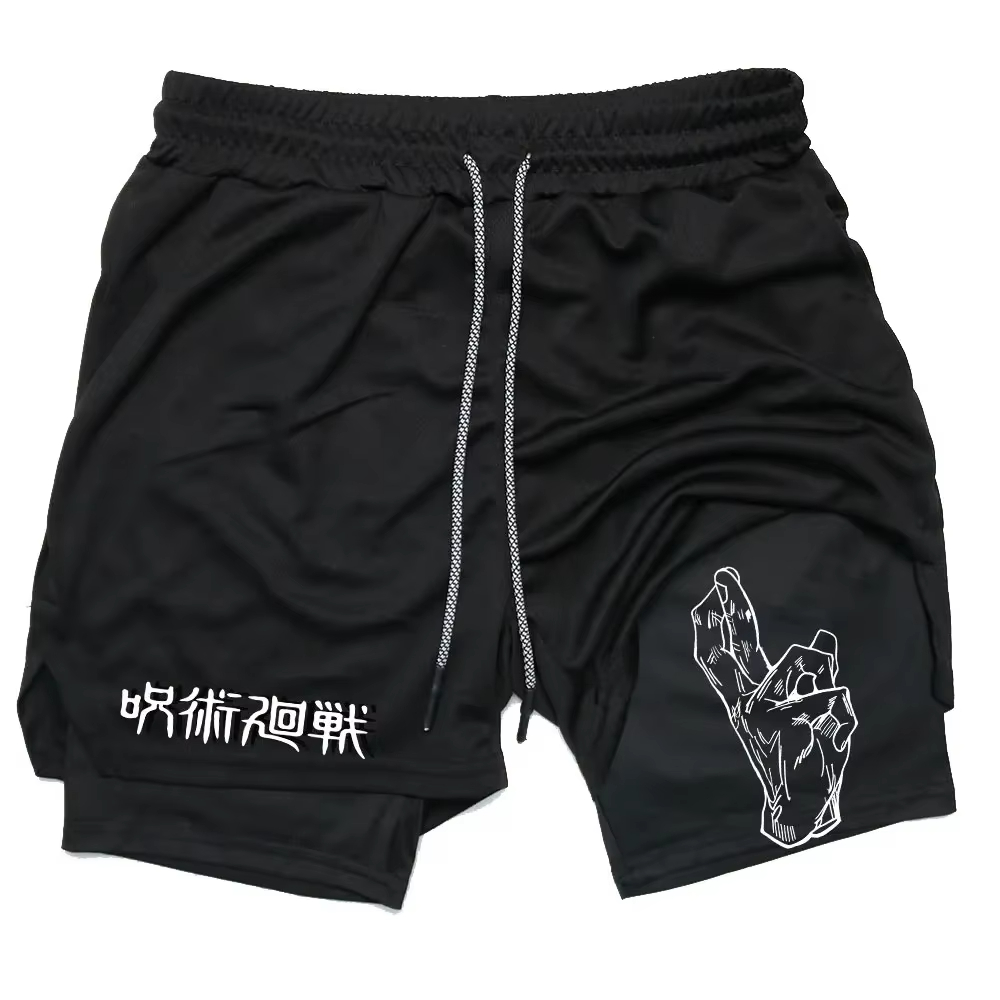 Anime Jujutsu Kaisen Gym Short - Compression Shorts Athletes ulasan dan harga