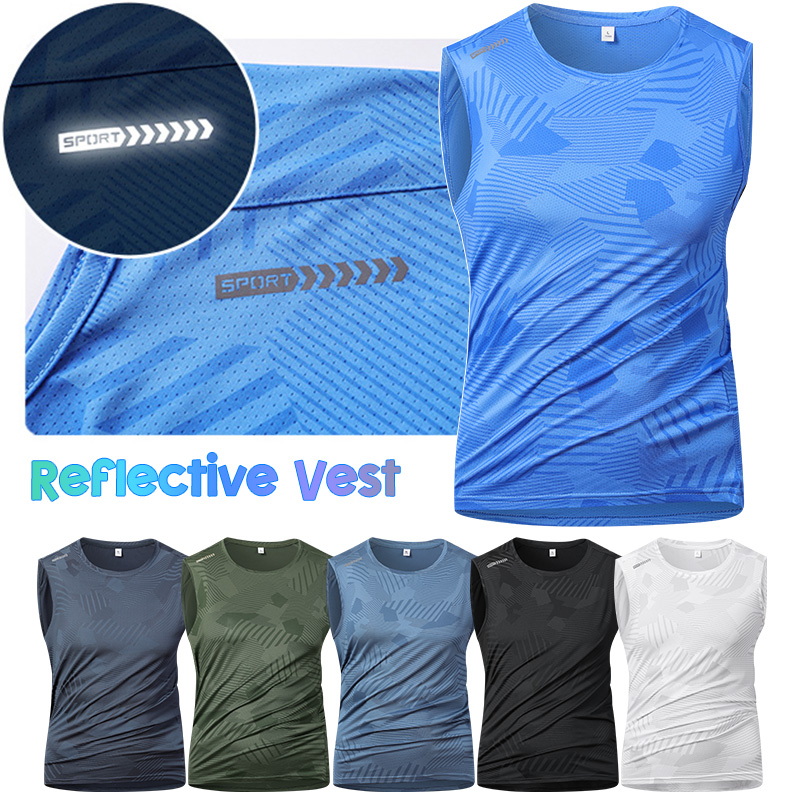 Man Running Reflective Vest Su - Sleeveless Undershirt ulasan dan harga