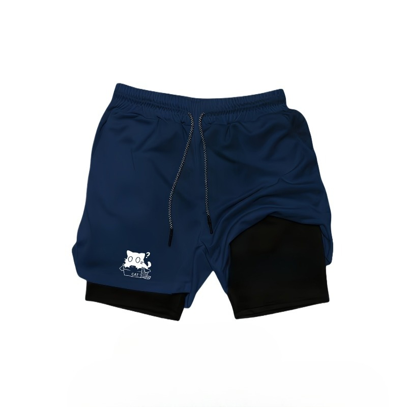 Quick Drying Breathable 2-in-1 - Compression Shorts Athletes ulasan dan harga