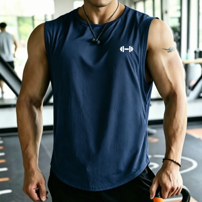 2026 Men mesh Quick Dry Tank T - Undershirt Crew Neck ulasan dan harga