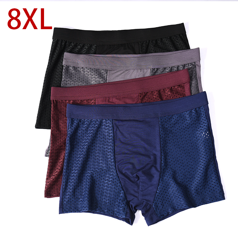 L-8XL Plus Banboo Fiber Men Un - Boxer Shorts Modal ulasan dan harga