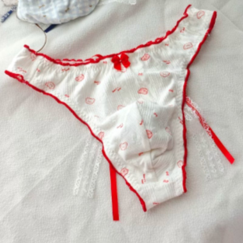 Japanese New Sweet Floral Bow  - Pouch Boxer Pouch ulasan dan harga