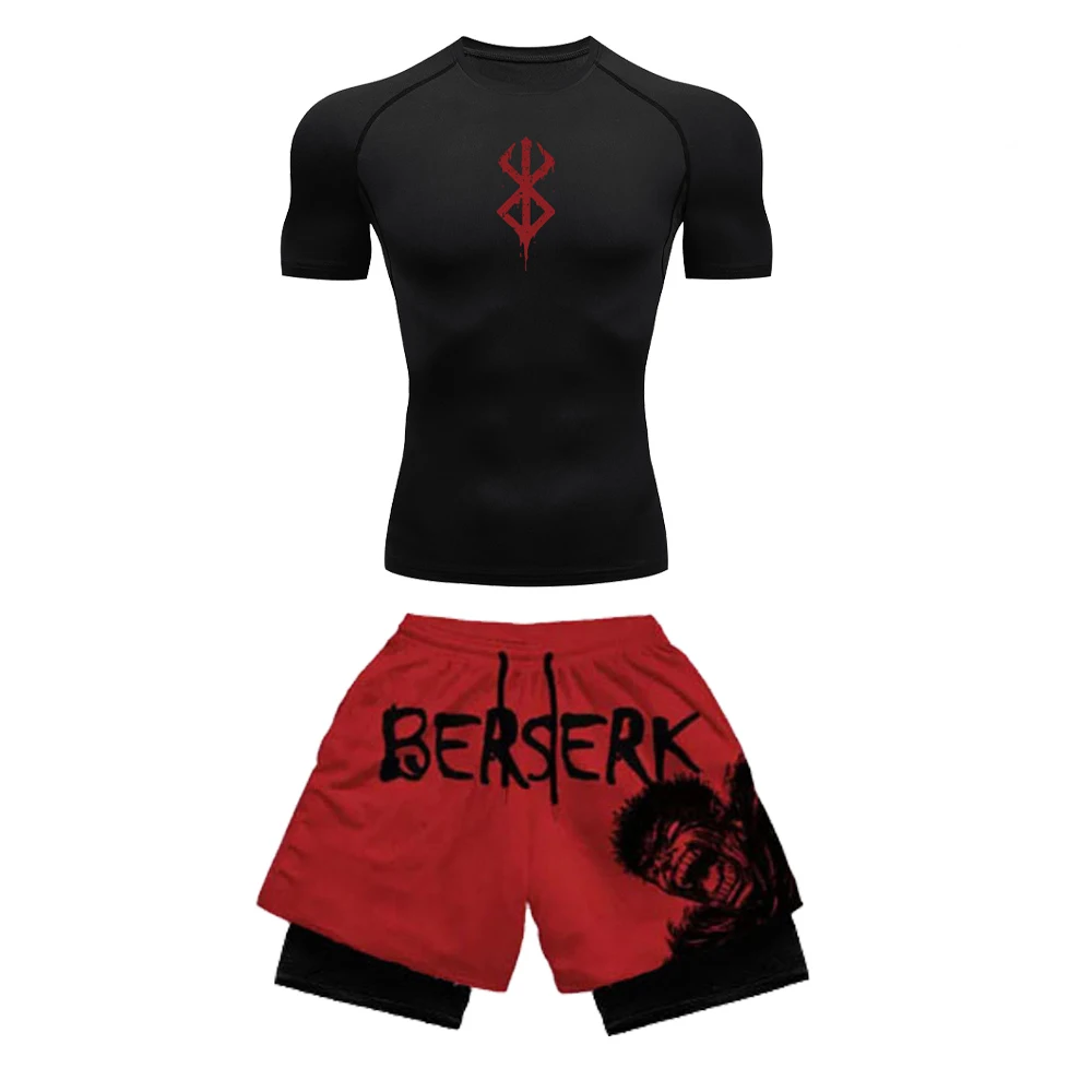 Anime 3D Printed Men's Compres - Compression Shorts Athletes ulasan dan harga