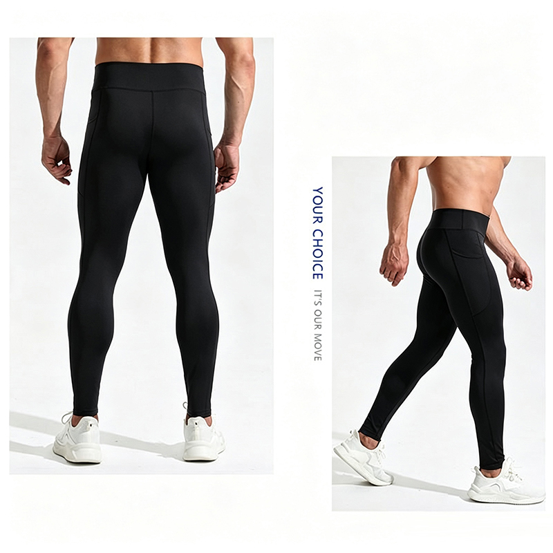 3 Pcs Men High Waist Compressi - Compression Long Pant ulasan dan harga