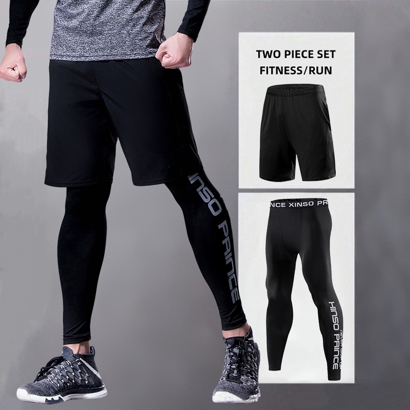 Men's Sports Running Trousers  - Compression Long Pant ulasan dan harga