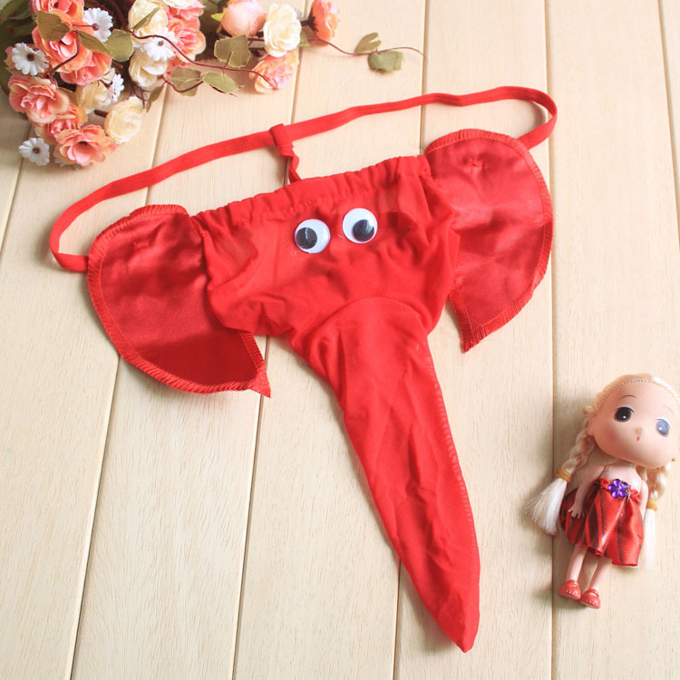 Men's Sexy Elephant Thong Unde - Trunk Breathable Men ulasan dan harga