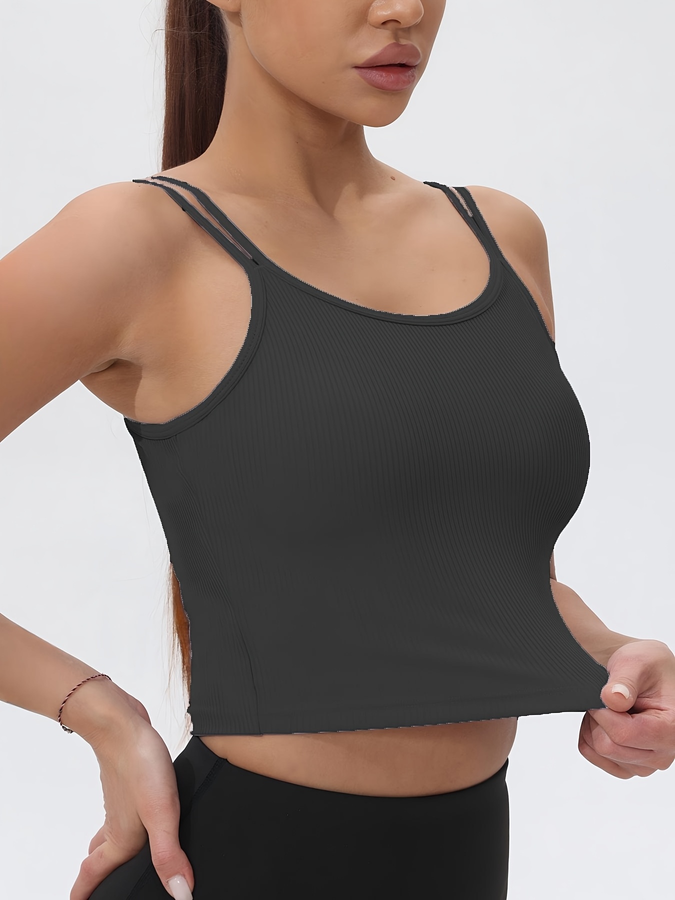 Fitfemme Women's Ribbed Sleeve - Tank Top Ribbed ulasan dan harga